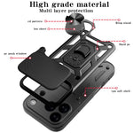 スライディングカメラカバー設計 TPU+PCスマホケース、iPhone 17e / 16e用、iPhone 17 Pro Max用、iPhone 17 Pro用、iPhone 17用、iPhone Air用、iPhone 16 Pro Max用