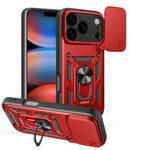 スライディングカメラカバー設計 TPU+PCスマホケース、iPhone 17e / 16e用、iPhone 17 Pro Max用、iPhone 17 Pro用、iPhone 17用、iPhone Air用、iPhone 16 Pro Max用