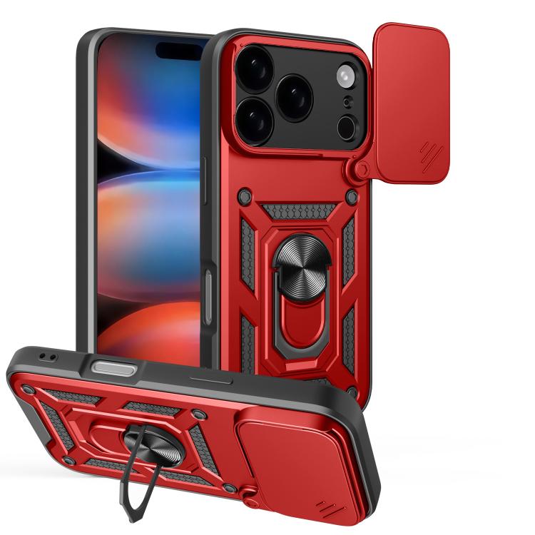 スライディングカメラカバー設計 TPU+PCスマホケース、iPhone 17e / 16e用、iPhone 17 Pro Max用、iPhone 17 Pro用、iPhone 17用、iPhone Air用、iPhone 16 Pro Max用