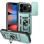 スライディングカメラカバー設計 TPU+PCスマホケース、iPhone 17e / 16e用、iPhone 17 Pro Max用、iPhone 17 Pro用、iPhone 17用、iPhone Air用、iPhone 16 Pro Max用