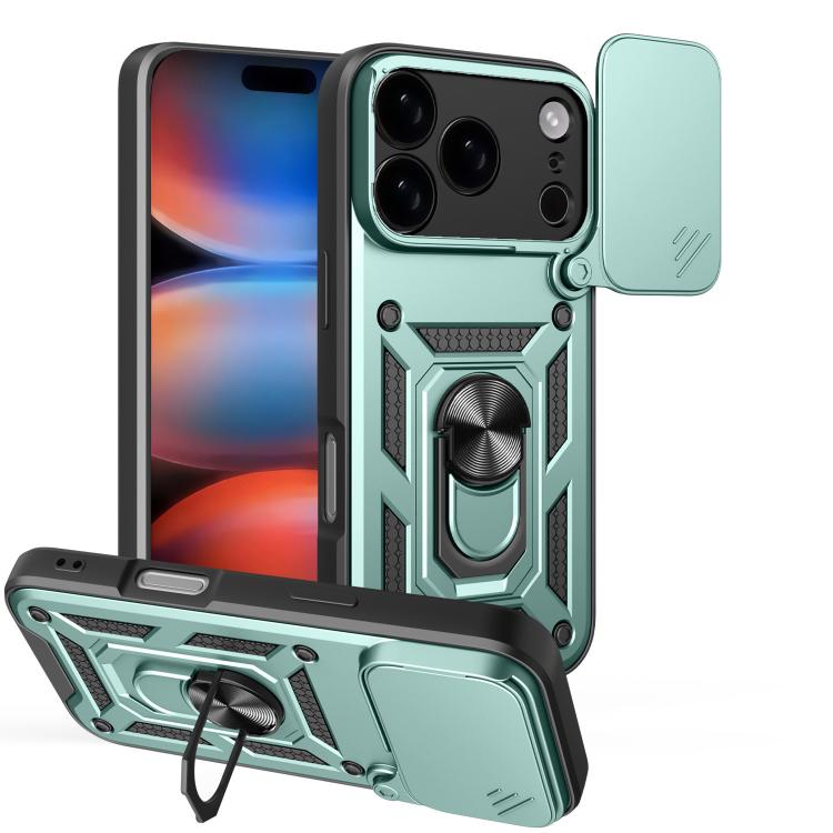 スライディングカメラカバー設計 TPU+PCスマホケース、iPhone 17e / 16e用、iPhone 17 Pro Max用、iPhone 17 Pro用、iPhone 17用、iPhone Air用、iPhone 16 Pro Max用