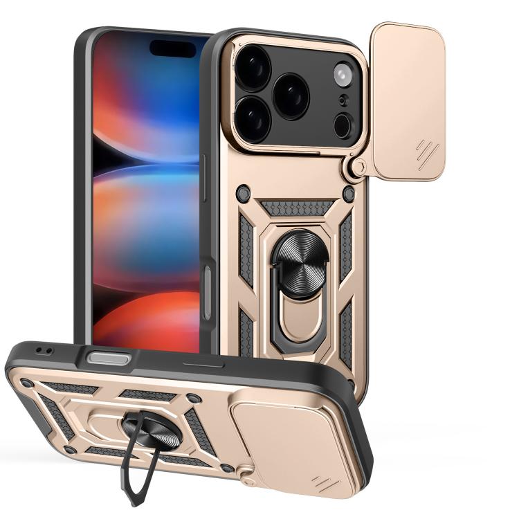 スライディングカメラカバー設計 TPU+PCスマホケース、iPhone 17e / 16e用、iPhone 17 Pro Max用、iPhone 17 Pro用、iPhone 17用、iPhone Air用、iPhone 16 Pro Max用