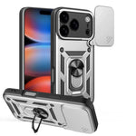 スライディングカメラカバー設計 TPU+PCスマホケース、iPhone 17e / 16e用、iPhone 17 Pro Max用、iPhone 17 Pro用、iPhone 17用、iPhone Air用、iPhone 16 Pro Max用