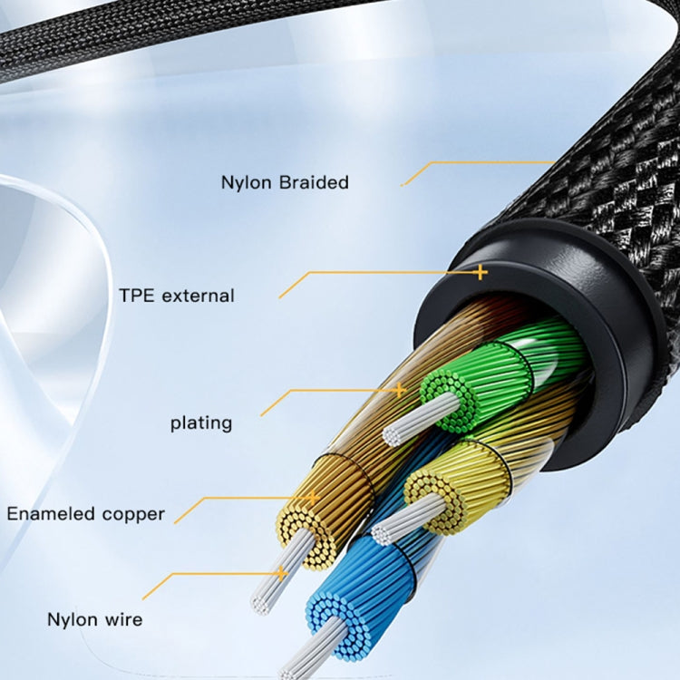 Yesido YAU37 8ピンから3.5mmメスオーディオアダプター、YAU37