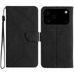 ステッチエンボスレザー製スマホケース、iPhone 17e / 16e用、iPhone 17 Pro Max用、iPhone 17 Pro用、iPhone 17用、iPhone Air用、iPhone 16 Pro Max用、iPhone 16 Pro用、iPhone 16 Plus用