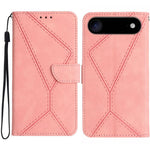 ステッチエンボスレザー製スマホケース、iPhone 17e / 16e用、iPhone 17 Pro Max用、iPhone 17 Pro用、iPhone 17用、iPhone Air用、iPhone 16 Pro Max用、iPhone 16 Pro用、iPhone 16 Plus用