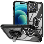 TPU + PCレンズ保護リングホルダー付きiPhoneケース、iPhone 17e / 16e用、iPhone 17 Pro Max用、iPhone 17用、iPhone Air用、iPhone 16 Pro Max用、iPhone 16 Pro用、iPhone 16 Plus用、iPhone 16用、iPhone 15 Pro Max用