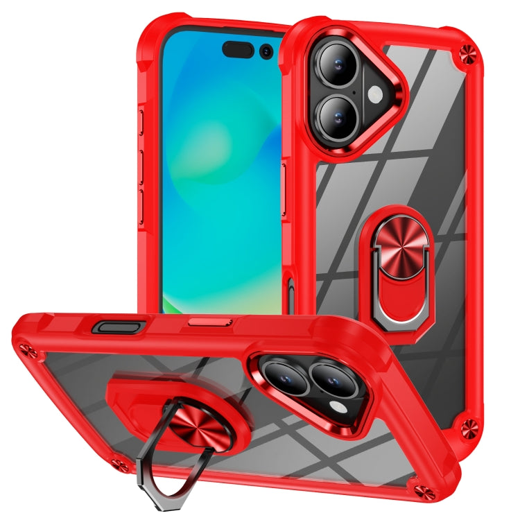 TPU + PCレンズ保護リングホルダー付きiPhoneケース、iPhone 17e / 16e用、iPhone 17 Pro Max用、iPhone 17用、iPhone Air用、iPhone 16 Pro Max用、iPhone 16 Pro用、iPhone 16 Plus用、iPhone 16用、iPhone 15 Pro Max用