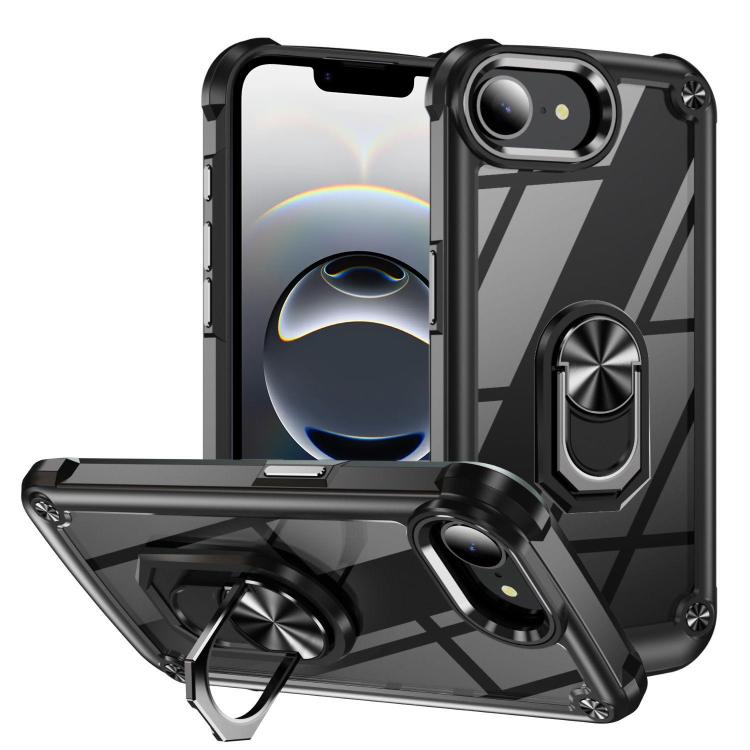 TPU + PCレンズ保護リングホルダー付きiPhoneケース、iPhone 17e / 16e用、iPhone 17 Pro Max用、iPhone 17用、iPhone Air用、iPhone 16 Pro Max用、iPhone 16 Pro用、iPhone 16 Plus用、iPhone 16用、iPhone 15 Pro Max用