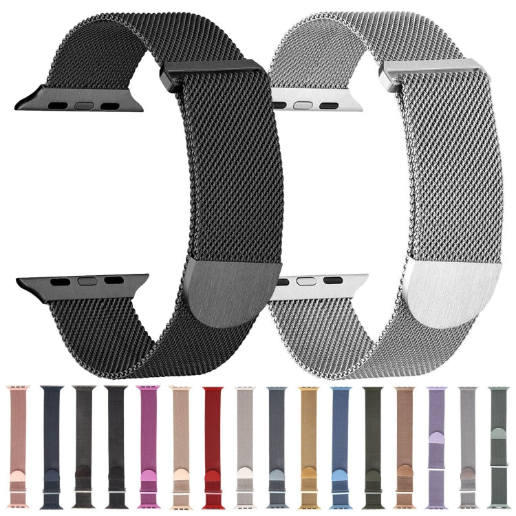 ミラネーゼメタルマグネティックウォッチバンド、Apple Watch SE 2022 40mm用、Apple Watch 9 45mm用、Apple Watch 9 41mm用