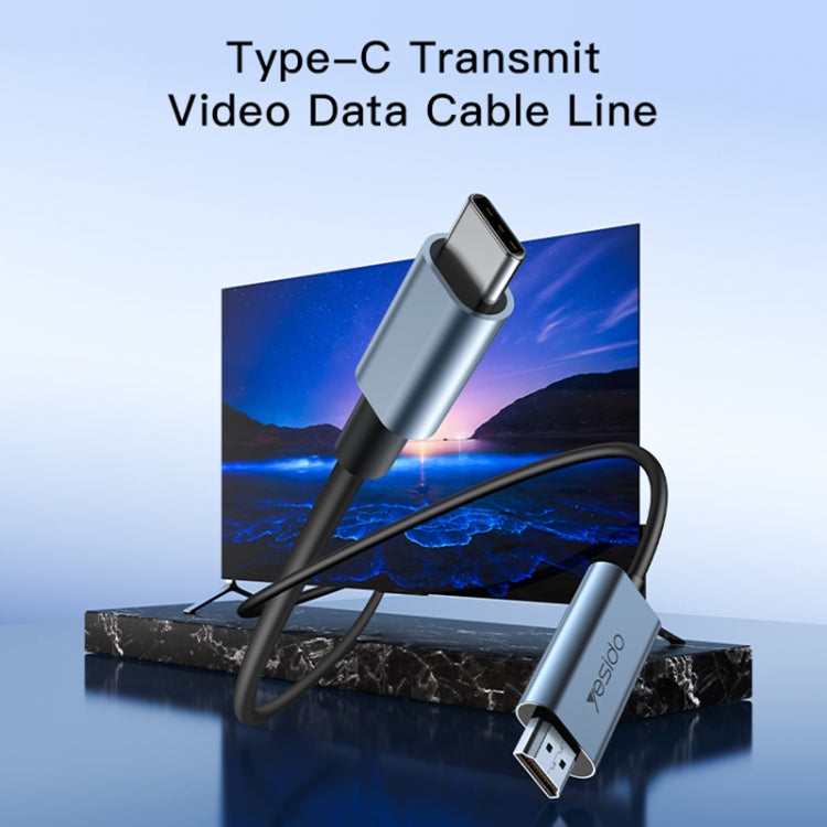 Yesido HM10 USB-C / Type-CからHDMI HDアダプターケーブル、HM10