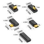 40Gbps 240W USB-C / Type-CメスからUSB-C / Type-Cオス中間曲げアダプター、中間曲げアダプター