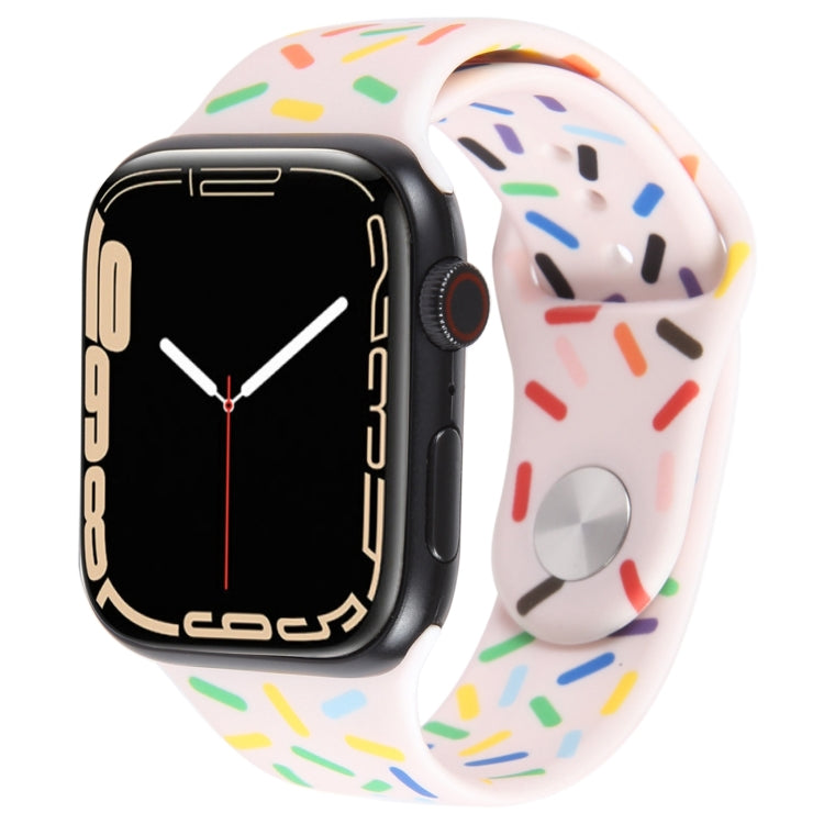 レインボードロップシリコンウォッチバンド Apple Watch 5 44mm用、Apple Watch 5 40mm用、Apple Watch 4 44mm用、Apple Watch 4 40mm用