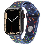 レインボードロップシリコンウォッチバンド Apple Watch 5 44mm用、Apple Watch 5 40mm用、Apple Watch 4 44mm用、Apple Watch 4 40mm用