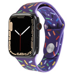 レインボードロップシリコンウォッチバンド Apple Watch 3 38mm用、Apple Watch 3 42mm用、Apple Watch 2 42mm用、Apple Watch 2 38mm用