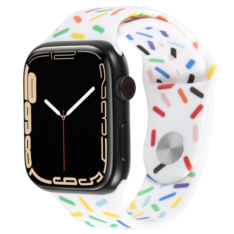 レインボードロップシリコンウォッチバンド Apple Watch 3 38mm用、Apple Watch 3 42mm用、Apple Watch 2 42mm用、Apple Watch 2 38mm用