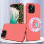 衝撃吸収シリコンMagsafe対応スマホケース、iPhone 16 Pro Max用、iPhone 16 Pro用、iPhone 16 Plus用、iPhone 16用、iPhone 15 Pro Max用
