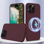 衝撃吸収シリコンMagsafe対応スマホケース、iPhone 16 Pro Max用、iPhone 16 Pro用、iPhone 16 Plus用、iPhone 16用、iPhone 15 Pro Max用