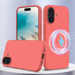 衝撃吸収シリコンMagsafe対応スマホケース、iPhone 16 Pro Max用、iPhone 16 Pro用、iPhone 16 Plus用、iPhone 16用、iPhone 15 Pro Max用
