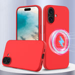 衝撃吸収シリコンMagsafe対応スマホケース、iPhone 16 Pro Max用、iPhone 16 Pro用、iPhone 16 Plus用、iPhone 16用、iPhone 15 Pro Max用