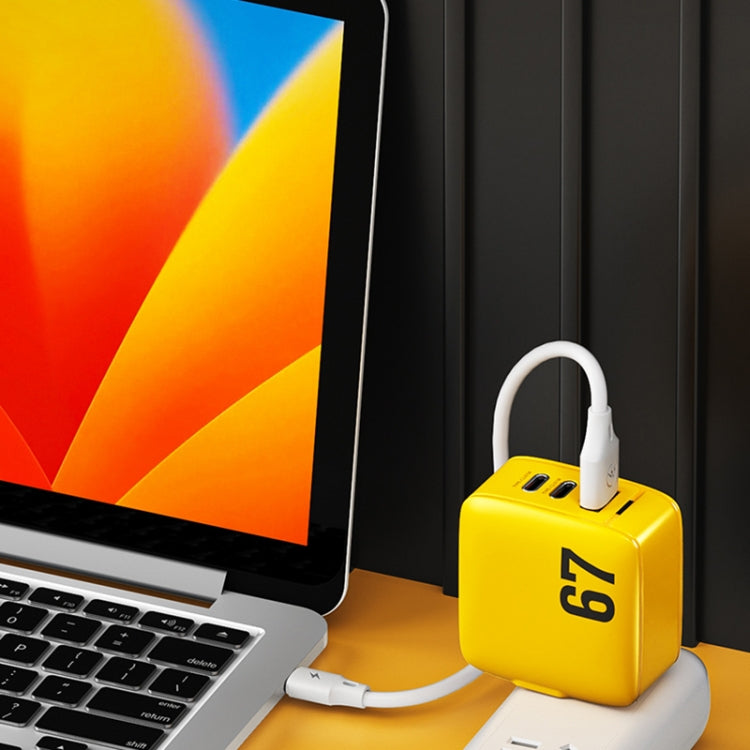 WK WP-U141 67W USB+ダブルUSB-C / Type-C GaN充電器、CNプラグ、USプラグ、EUプラグ、UKプラグ