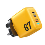 WK WP-U141 67W USB+ダブルUSB-C / Type-C GaN充電器、CNプラグ、USプラグ、EUプラグ、UKプラグ