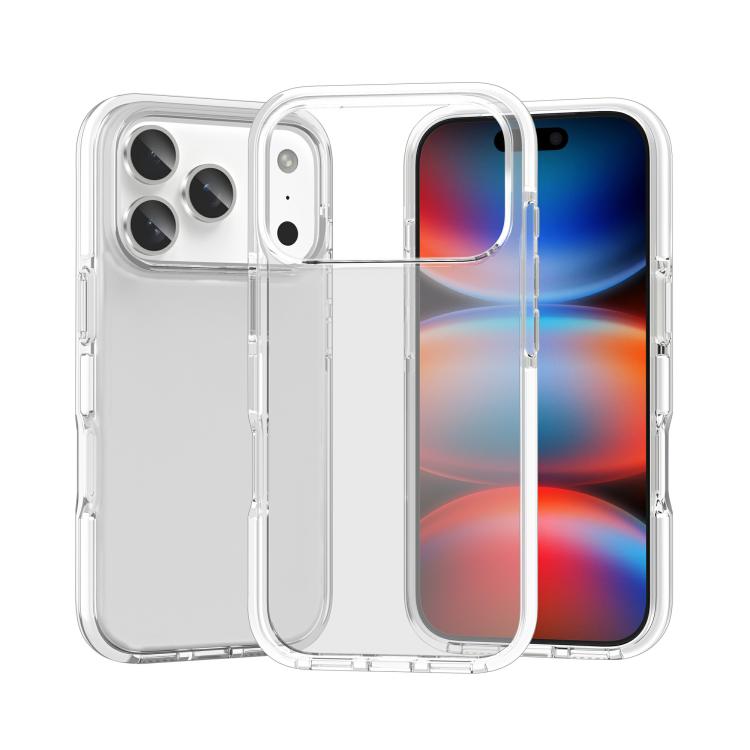 二色衝撃吸収高透明TPUスマホケース、iPhone 17 Pro Max用、iPhone 17 Pro用、iPhone 17用、iPhone Air用、iPhone 16 Pro Max用、iPhone 16 Pro用、iPhone 16 Plus用、iPhone 16用、iPhone 15 Pro Max用、iPhone 15 Pro用