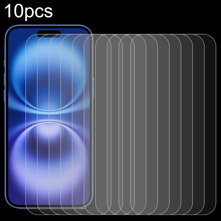 10個セット0.26mm 9H 2.5D高アルミニウム強化ガラスフィルム、iPhone 17 Pro Max用、iPhone 17 Pro / 17用、iPhone Air用、iPhone 16 Pro Max用、iPhone 16 Pro用、iPhone 16 Plus用、iPhone 16用、iPhone 15 Plus / 15 Pro Max用、iPhone 15 / 15 Pro用