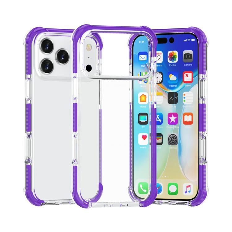 四隅衝撃吸収TPUハイブリッドアクリルスマホケース、iPhone 17 Pro Max用、iPhone 17 Pro用、iPhone 17用、iPhone Air用