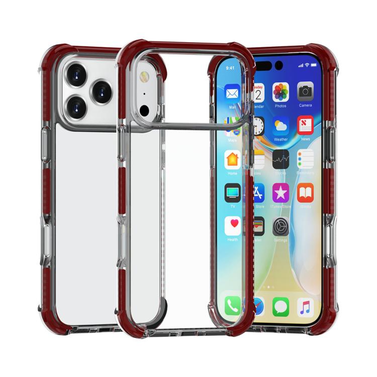 四隅衝撃吸収TPUハイブリッドアクリルスマホケース、iPhone 17 Pro Max用、iPhone 17 Pro用、iPhone 17用、iPhone Air用