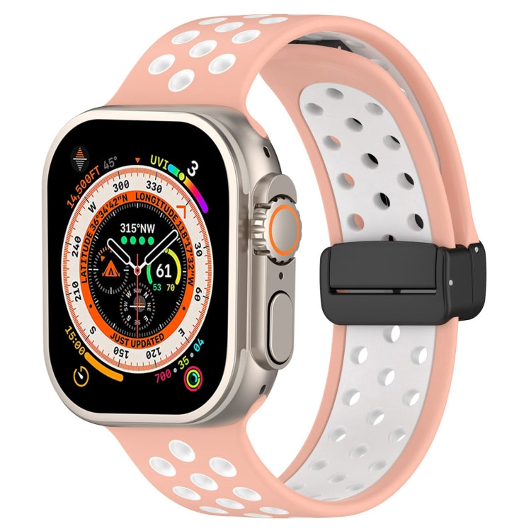 マグネットバックルシリコン製時計バンド、Apple Watch Ultra 49mm用、Apple Watch SE 2023 44mm用、Apple Watch SE 2023 40mm用