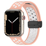 マグネティックバックルシリコンウォッチバンド、Apple Watch 6 44mm用、Apple Watch 5 44mm用、Apple Watch 5 40mm用