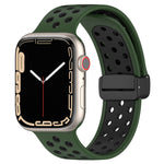 マグネティックバックルシリコンウォッチバンド、Apple Watch 6 44mm用、Apple Watch 5 44mm用、Apple Watch 5 40mm用