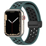 マグネットバックルシリコンウォッチバンド、Apple Watch 42mm用、Apple Watch 38mm用