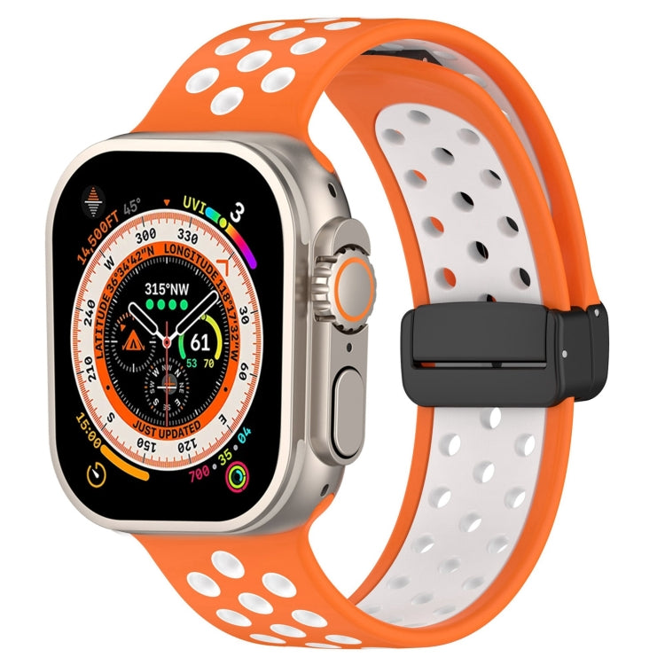 マグネットバックルシリコン製時計バンド、Apple Watch 8 41mm用、Apple Watch 8 45mm用、Apple Watch Ultra 2 49mm用