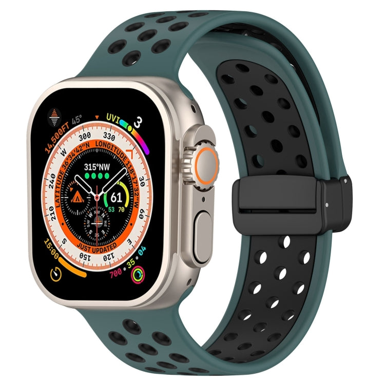 マグネットバックルシリコン製時計バンド、Apple Watch 8 41mm用、Apple Watch 8 45mm用、Apple Watch Ultra 2 49mm用