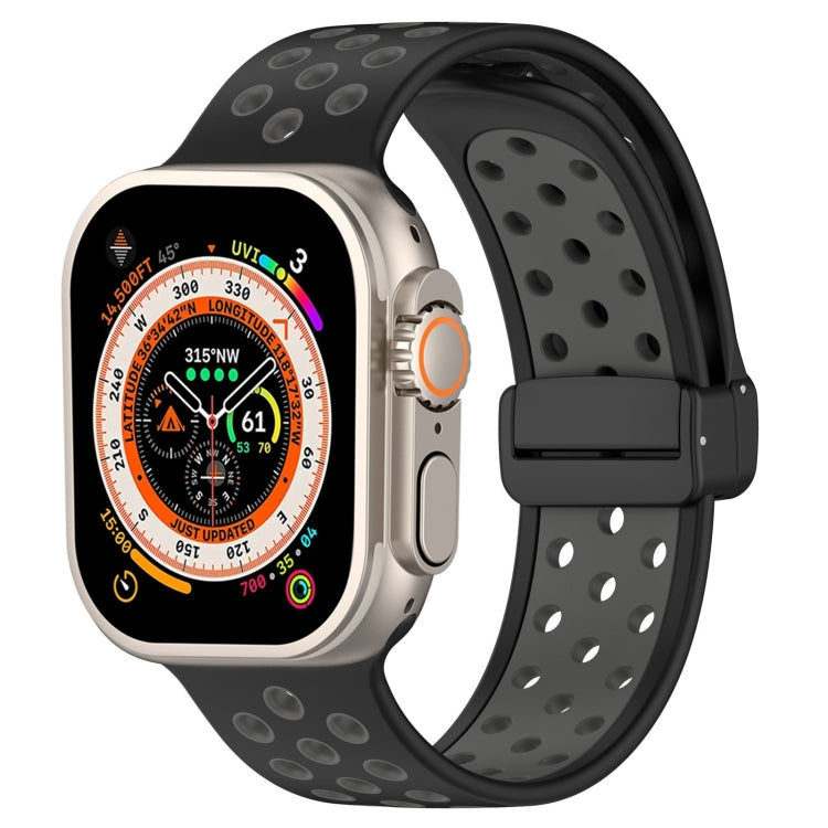 マグネットバックルシリコン製時計バンド、Apple Watch 8 41mm用、Apple Watch 8 45mm用、Apple Watch Ultra 2 49mm用