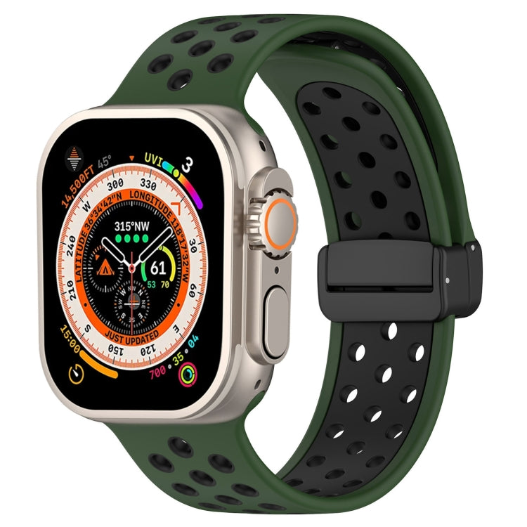 マグネットバックルシリコン製時計バンド、Apple Watch 8 41mm用、Apple Watch 8 45mm用、Apple Watch Ultra 2 49mm用
