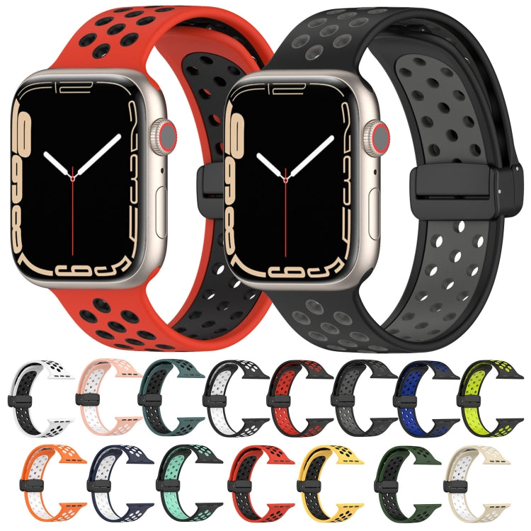 マグネットバックルシリコンウォッチバンド、Apple Watch 42mm用、Apple Watch 38mm用