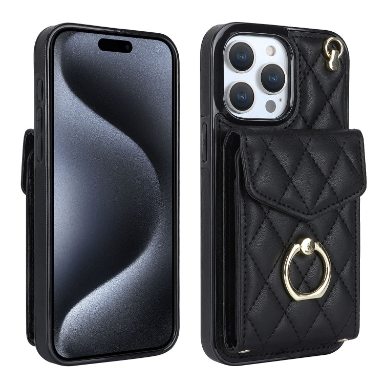 菱形テクスチャーカードバッグスマホケース長いストラップ付き、iPhone 15 Pro用、iPhone 15 Plus用、iPhone 15用、iPhone 14 Plus用、iPhone 14用、iPhone 14 Pro用