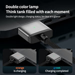 140W Type-C to Magsafe 3 磁気充電ケーブル、シルバー、ブルー