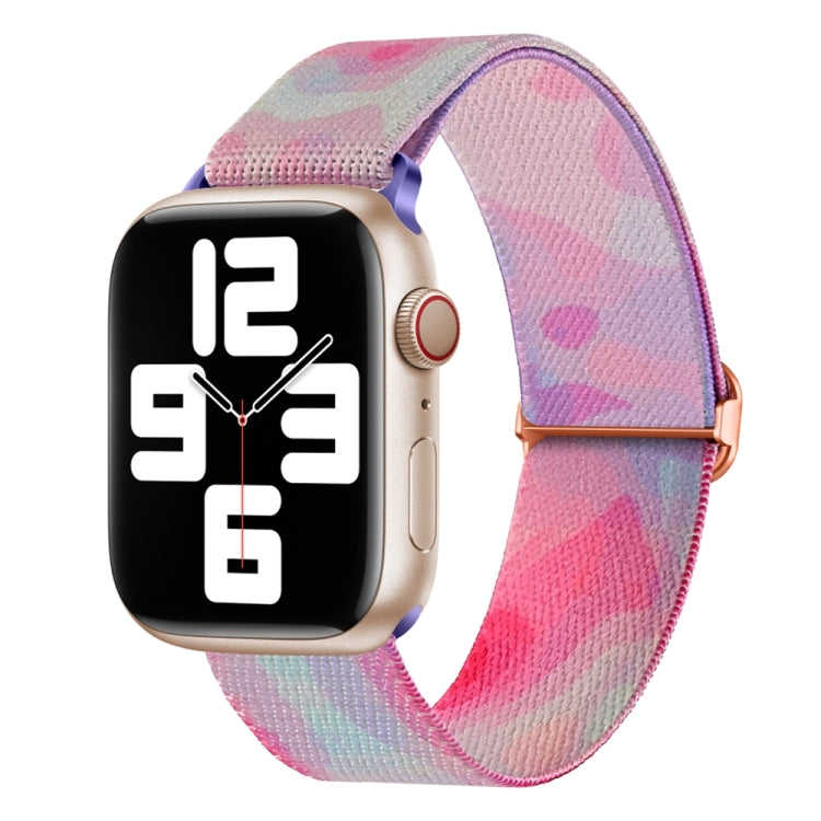 ペイントパターンナイロン交換用ウォッチバンド、Apple Watch 4 44mm用、Apple Watch 4 40mm用、Apple Watch 3 38mm用、Apple Watch 3 42mm用、Apple Watch 2 42mm用、Apple Watch 2 38mm用