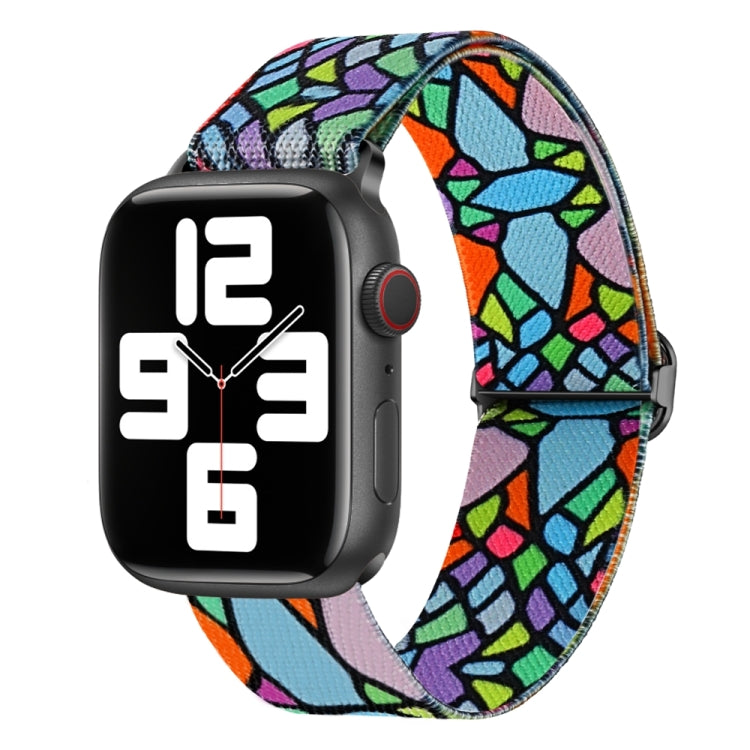 ペイントパターンナイロン交換用ウォッチバンド、Apple Watch 4 44mm用、Apple Watch 4 40mm用、Apple Watch 3 38mm用、Apple Watch 3 42mm用、Apple Watch 2 42mm用、Apple Watch 2 38mm用