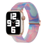 ペイントパターンナイロン交換用ウォッチバンド、Apple Watch SE 2023 44mm用、Apple Watch Ultra 49mm用、Apple Watch SE 2023 40mm用、Apple Watch 8 41mm用、Apple Watch 8 45mm用、Apple Watch Ultra 2 49mm用