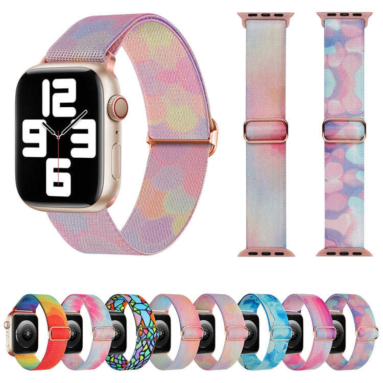 ペイントパターンナイロン交換用ウォッチバンド、Apple Watch SE 40mm用、Apple Watch SE 44mm用、Apple Watch 6 40mm用、Apple Watch 6 44mm用、Apple Watch 5 44mm用、Apple Watch 5 40mm用
