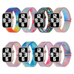 ペイントパターンナイロン交換用ウォッチバンド、Apple Watch 4 44mm用、Apple Watch 4 40mm用、Apple Watch 3 38mm用、Apple Watch 3 42mm用、Apple Watch 2 42mm用、Apple Watch 2 38mm用