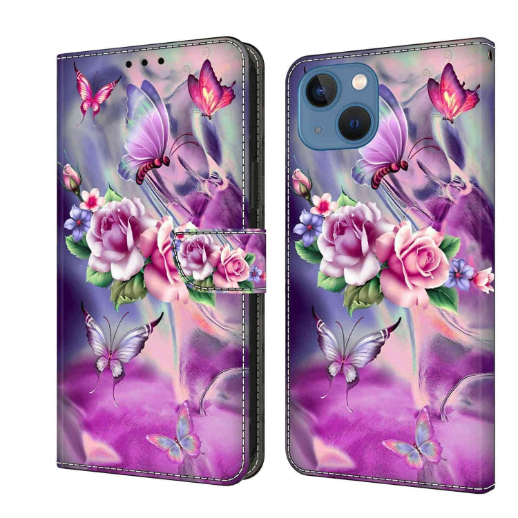 Crystal 3D Shockproof Protective Leather Phone Case, For iPhone 15 Pro, For iPhone 13 / 14