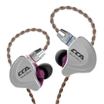 CCA CCA-C10 3.5mm 金メッキプラグ 10ユニット ハイブリッドワイヤーコントロール インイヤーイヤホン、マイクなし