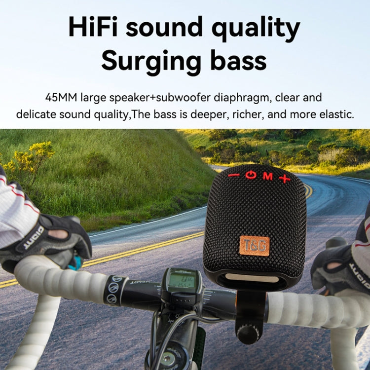 T&G TG-392 アウトドア自転車TWSワイヤレスBluetooth IPX5防水スピーカー