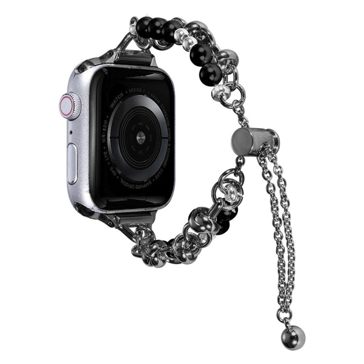 パールブレスレットメタルウォッチバンド、Apple Watch SE 2023 44mm用、Apple Watch Ultra 49mm用、Apple Watch 8 41mm用、Apple Watch SE 2023 40mm用、Apple Watch Ultra 2 49mm用、Apple Watch 8 45mm用、Apple Watch SE 2022 40mm用